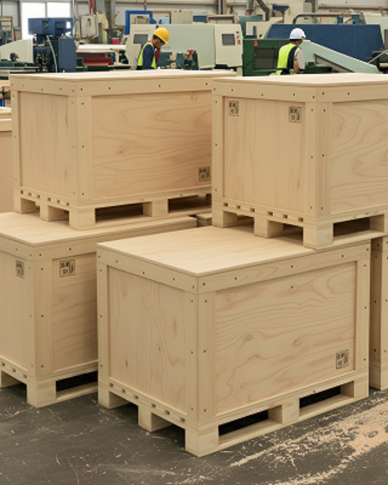 Im Export wooden pallets boxes and crates for export packaging |Greenstrand