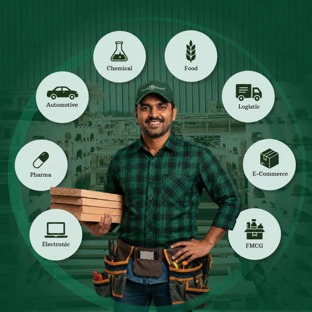 Industries We Serve with Wooden Pallets in Sonipat